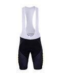 BONAVELO Rövid kerékpáros nadrág kantárral - JUMBO-VISMA 2019 - fekete