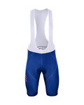 BONAVELO Rövid kerékpáros nadrág kantárral - QUICKSTEP 2019 - kék