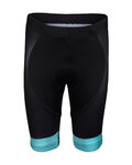 BONAVELO Rövid kerékpáros nadrág kantár nélkül - BORA 2020 KIDS - zöld/fekete