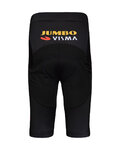 BONAVELO Rövid kerékpáros nadrág kantár nélkül - JUMBO-VISMA '20 KIDS - fekete