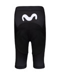 BONAVELO Rövid kerékpáros nadrág kantár nélkül - MOVISTAR 2020 KIDS - fekete