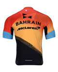 BONAVELO Rövid ujjú kerékpáros mez - BAHRAIN MCLAREN 2020 - piros/sárga/fekete