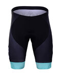 BONAVELO Rövid kerékpáros nadrág kantár nélkül - BORA 2020 - fekete