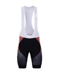 BONAVELO Rövid kerékpáros nadrág kantárral - COFIDIS 2020 - piros/fekete