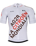 BONAVELO Rövid ujjú kerékpáros mez - AG2R CITROËN 2022  - fehér