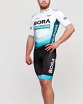BONAVELO Rövid ujjú kerékpáros mez - BORA 2021 - fehér/fekete/zöld