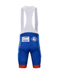BONAVELO Rövid kerékpáros nadrág kantárral - GROUPAMA FDJ 2021 - fehér/piros/kék