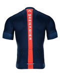 BONAVELO Rövid kerékpáros mez rövidnadrággal - INEOS GRENADIERS '21 - piros/kék
