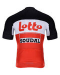 BONAVELO Rövid kerékpáros mez rövidnadrággal - LOTTO SOUDAL 2022 - piros/fehér/fekete