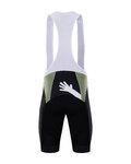 BONAVELO Rövid kerékpáros mez rövidnadrággal - QHUBEKA ASSOS 2021 - világoszöld/fehér