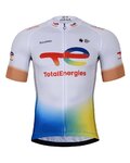 BONAVELO Rövid kerékpáros mez rövidnadrággal - TOTAL ENERGIES 2025 - kék/fehér/sárga/fekete