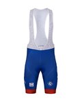 BONAVELO Rövid kerékpáros nadrág kantárral - GROUPAMA FDJ 2022 - piros/kék/fehér