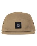 ROCDAY Kerékpáros sapka - 5 PANEL - barna
