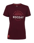 ROCDAY Rövid ujjú kerékpáros mez - MONTY LADY - bordó