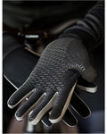SANTINI Kerékpáros kesztyű hosszú ujjal - VEGA - fekete