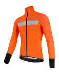 SANTINI Kerékpáros dzseki béléssel - VEGA H2O - fekete/narancssárga