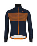 SANTINI Kerékpáros dzseki béléssel - COLORE - kék/narancssárga