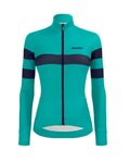 SANTINI Hosszú ujjú kerékpáros mez - CORAL BENGAL LADY - kék