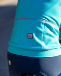 SANTINI Hosszú ujjú kerékpáros mez - CORAL BENGAL LADY - kék