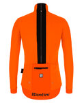 SANTINI Kerékpáros dzseki béléssel - VEGA MULTI WINTER - narancssárga