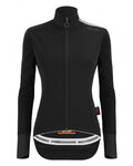 SANTINI Kerékpáros dzseki béléssel - VEGA EXTREME LADY - fekete