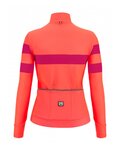 SANTINI Hosszú ujjú kerékpáros mez - CORAL BENGAL LADY - rózsaszín