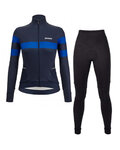 SANTINI Kerékpáros téli szett - CORAL BENGAL+OMNIA W - fekete/kék