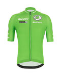 SANTINI Rövid ujjú kerékpáros mez - LA VUELTA 2019 - zöld