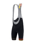 SANTINI Rövid kerékpáros nadrág kantárral - LA VUELTA 2020 - fekete