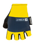 SANTINI Kerékpáros kesztyű rövid ujjal - LA VUELTA 2020 - sárga/fekete
