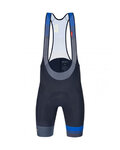 SANTINI Rövid kerékpáros nadrág kantárral - LA VUELTA 2021 - kék