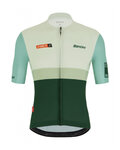 SANTINI Rövid ujjú kerékpáros mez - LA VUELTA 2021 - zöld