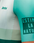 SANTINI Rövid ujjú kerékpáros mez - LA VUELTA 2021 - zöld