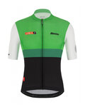 SANTINI Rövid ujjú kerékpáros mez - LA VUELTA 2021 - zöld