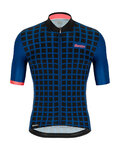 SANTINI Rövid ujjú kerékpáros mez - MITO GRIDO - rózsaszín/fekete/kék