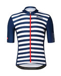 SANTINI Rövid ujjú kerékpáros mez - LA VUELTA 2018 - fehér/kék
