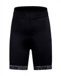 SANTINI Rövid kerékpáros nadrág kantár nélkül - CONAN  KIDS - fekete