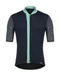 SANTINI Rövid ujjú kerékpáros mez - ORIGINE - világoskék/fekete