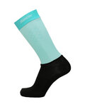 SANTINI Klasszikus kerékpáros zokni - REDUX - világoskék/fekete