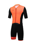SANTINI Kerékpáros overall - REDUX  - fekete/narancssárga