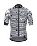 SANTINI Rövid ujjú kerékpáros mez - SOFFIO  - fekete/fehér