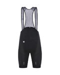 SANTINI Rövid kerékpáros nadrág kantárral - MAGO 2.0  - fekete