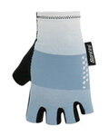 SANTINI Kerékpáros kesztyű rövid ujjal - REDUX FORTUNA AERO - fehér/világoskék