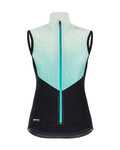 SANTINI Kerékpáros mellény - REDUX GENIO LADY - világoskék/fekete