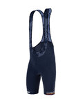 SANTINI Rövid kerékpáros nadrág kantárral - NIBALI - kék