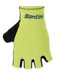 SANTINI Kerékpáros kesztyű rövid ujjal - ISTINTO - zöld