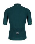 SANTINI Rövid kerékpáros mez rövidnadrággal - KARMA KITE - zöld/fekete