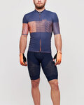 SANTINI Rövid kerékpáros mez rövidnadrággal - TONO FRECCIA - kék