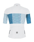SANTINI Rövid kerékpáros mez rövidnadrággal - TONO FRECCIA - fekete/fehér/kék