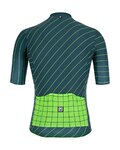 SANTINI Rövid kerékpáros mez rövidnadrággal - SLEEK DINAMO - zöld/fekete